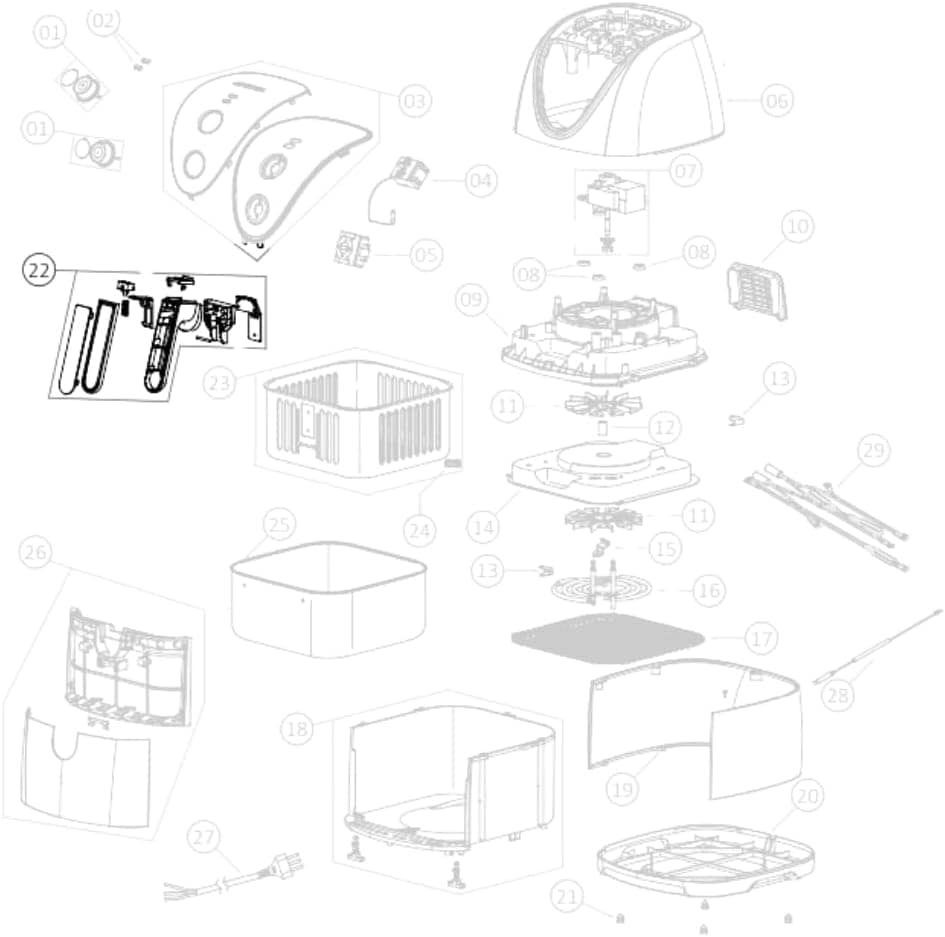 Cabo Alça Puxador Vermelho para Fritadeira Elétrica Air Frye... | É bom mesmo? Descubra antes de comprar - Image 4