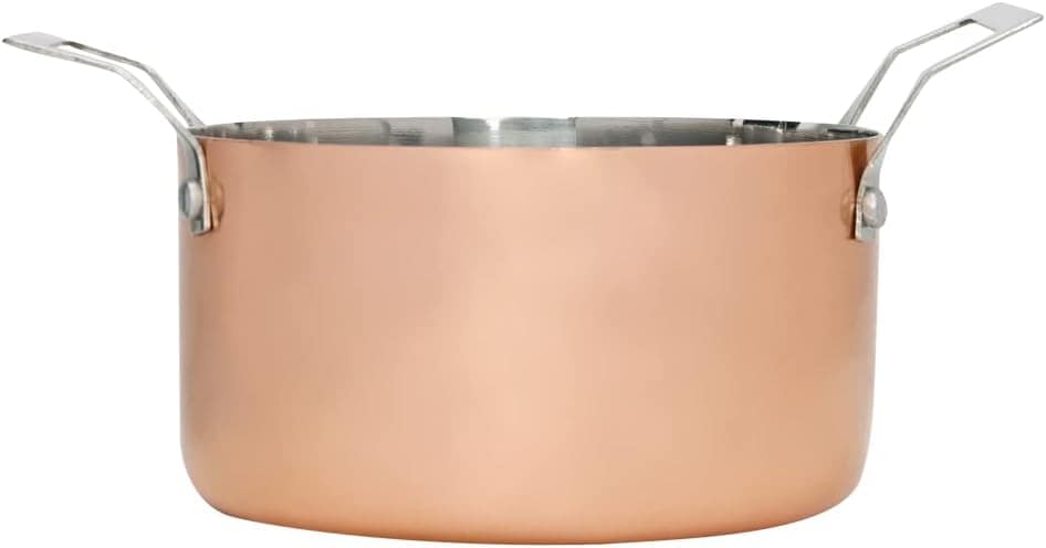 Mimo Style Mini Caçarola Redonda Bronze Para Servir, Feita I...