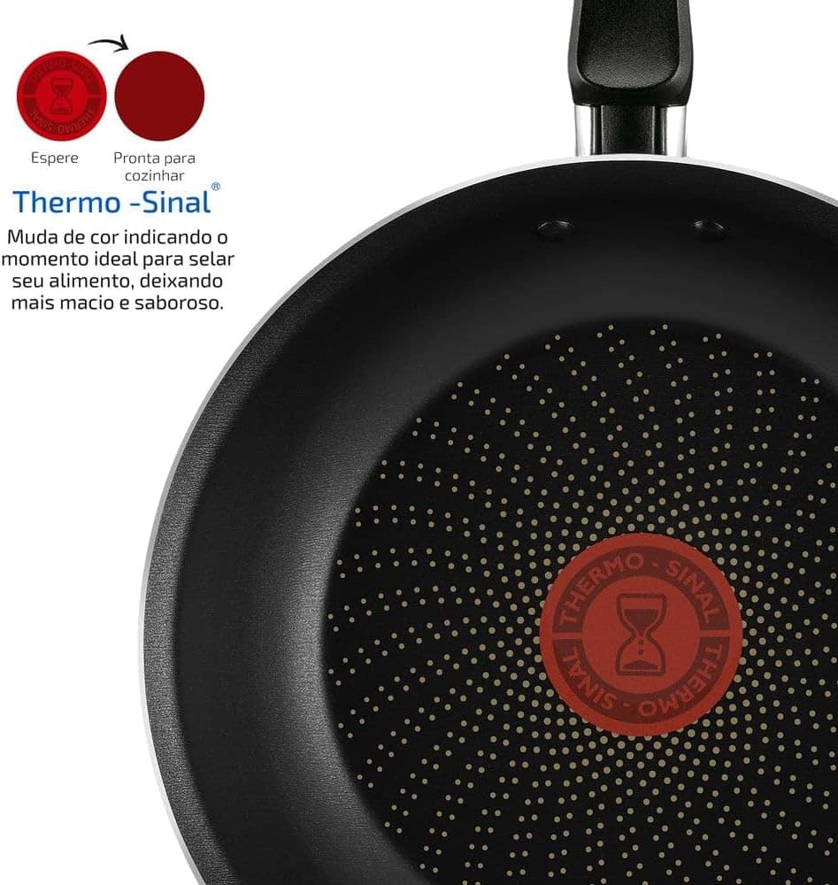 Jogo de Panelas Rochedo Limpa Fácil Limited 5 Peças Vermelho - Image 5