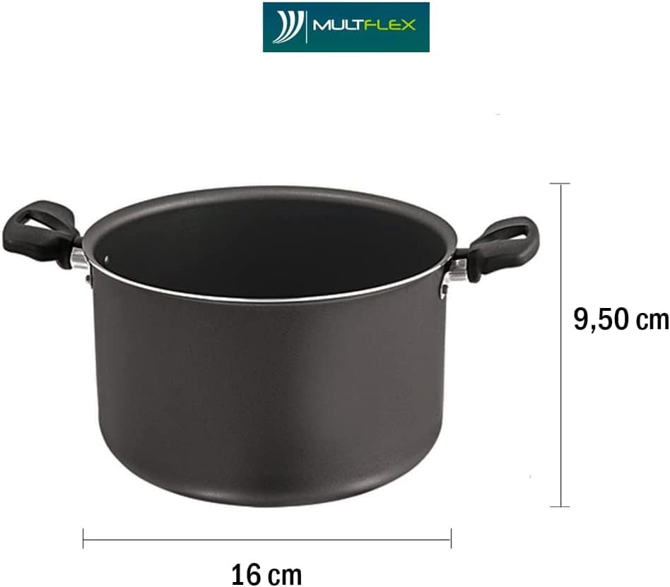 Panela Cozimento Vapor Vaporella 16 Antiaderente 3x1 Grafite - Image 3