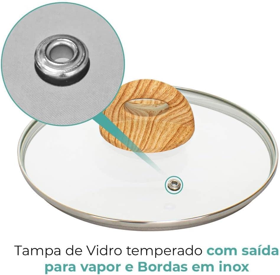 Jogo de Panelas de Indução Com Panela de Pressão CeramicLife... - Image 3