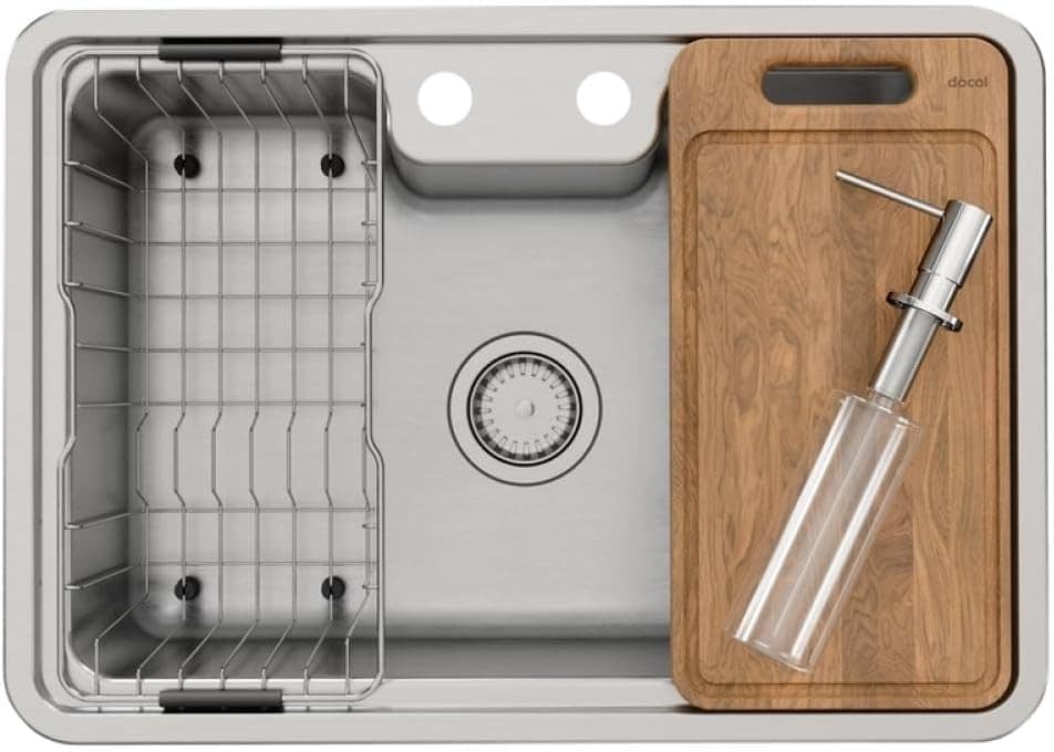 Docol Cuba de Sobrepor/embutir 64x44 com Acessórios e Lixeir... - Image 2