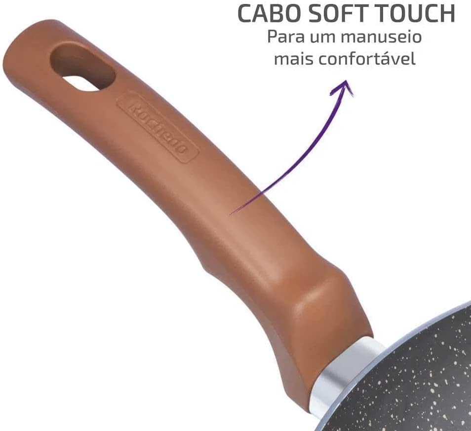 Frigideira Wok Antiaderente Rochedo Natural Stone 28cm - Image 6