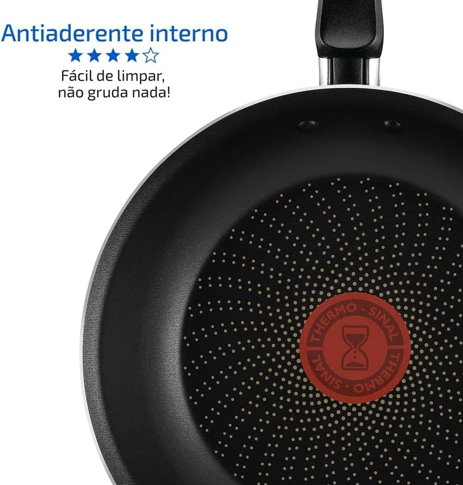 Jogo de Panelas Rochedo Limpa Fácil Limited 5 Peças Vermelho - Image 7