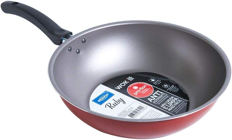 Panela Frigideira Wok Antiaderente Ø26cm Vermelha Ruby 3l Br... - Image 2