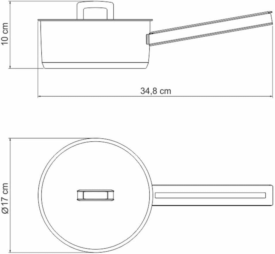 Panela Fundo Triplo com Tampa Plana e Cabo Tramontina Inox 1... - Image 5