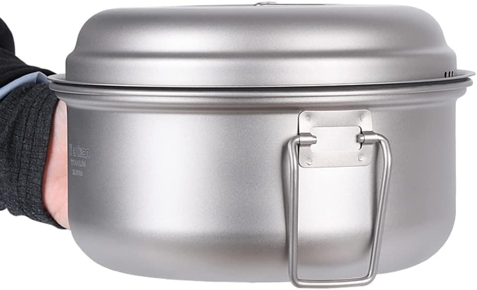 Panela Fumegante,KKcare Conjunto de panela a vapor de titâni... - Image 8