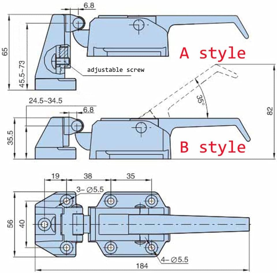 Congelador Puxador Forno Armário Porta Dobradiça Armazenamen... - Image 8