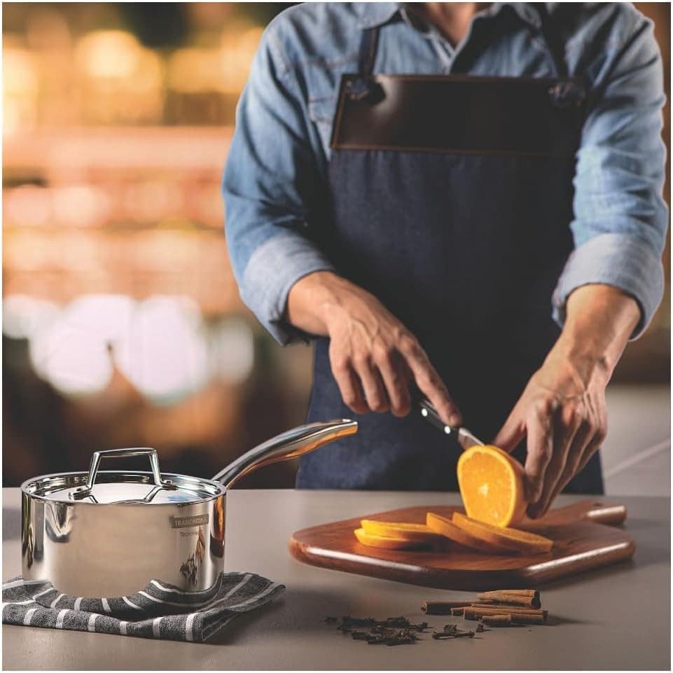 Jogo de Panelas Tramontina Grano em Aço Inox com Corpo Tripl... - Image 5