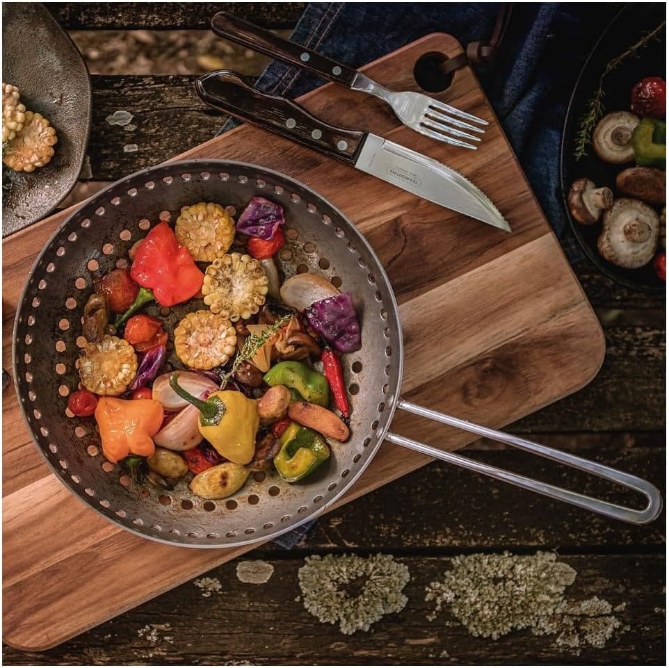 Panela Frigideira Grelha Wok Furada Al Anodizado Tramontina - Image 5
