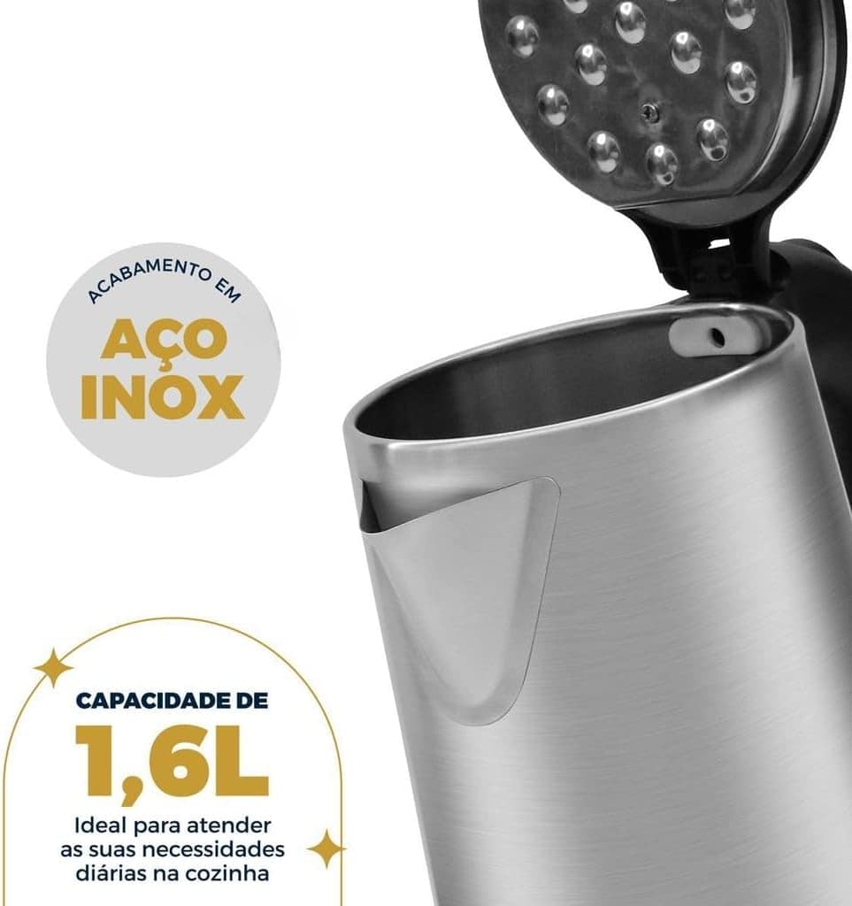 Chaleira Britânia 1,6L 1500W Base 360° - Image 4