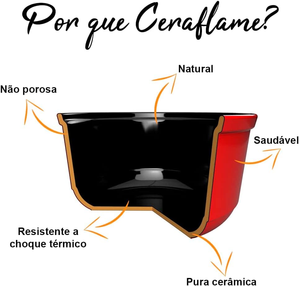 Ceraflame Caçarola de Cerâmica Baixa Twist 24cm 3500ml Matte - Image 5