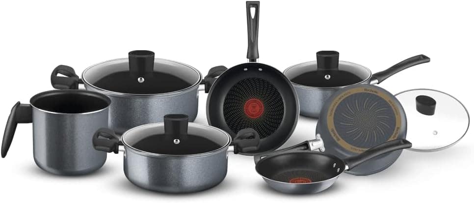 Jogo de Panelas, Rochedo, Limpa Fácil, 7 peças, Grafite - Image 2