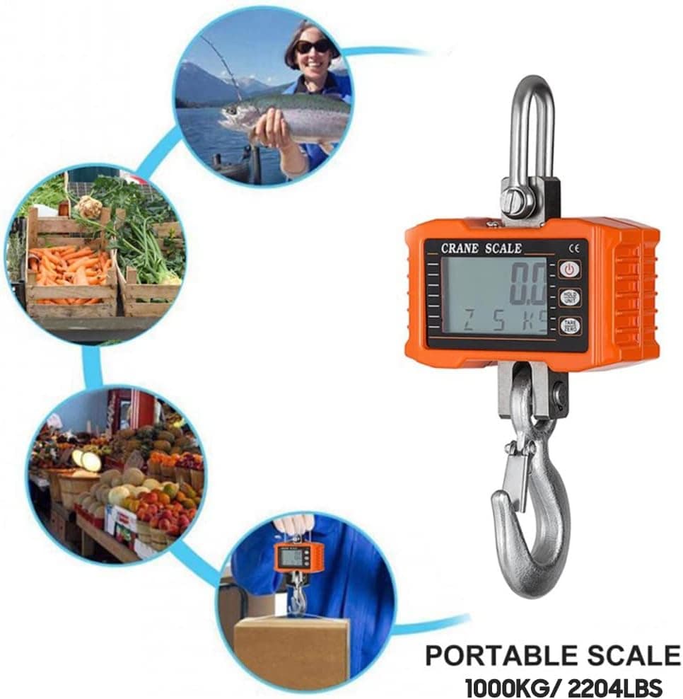 Balança de suspensão digital 1000kg/ 2204lbs Balança de guin... - Image 7