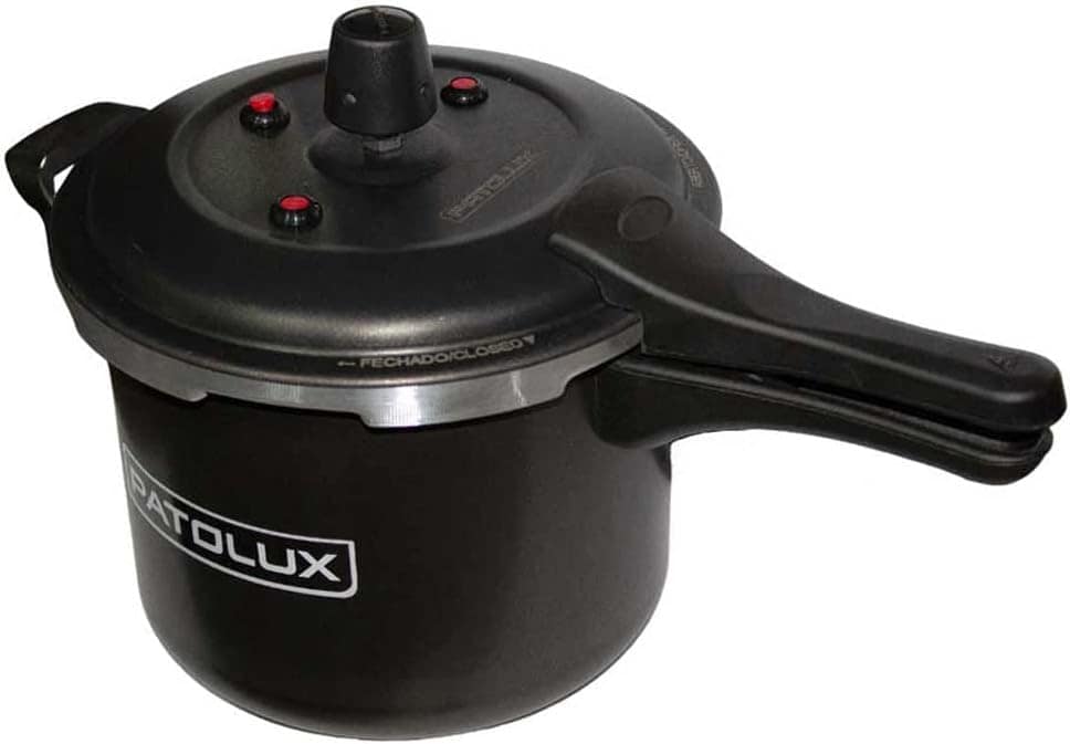 Panela Pressão Patolux 5,0L Fecho Externo Antiad - Preto - Image 4