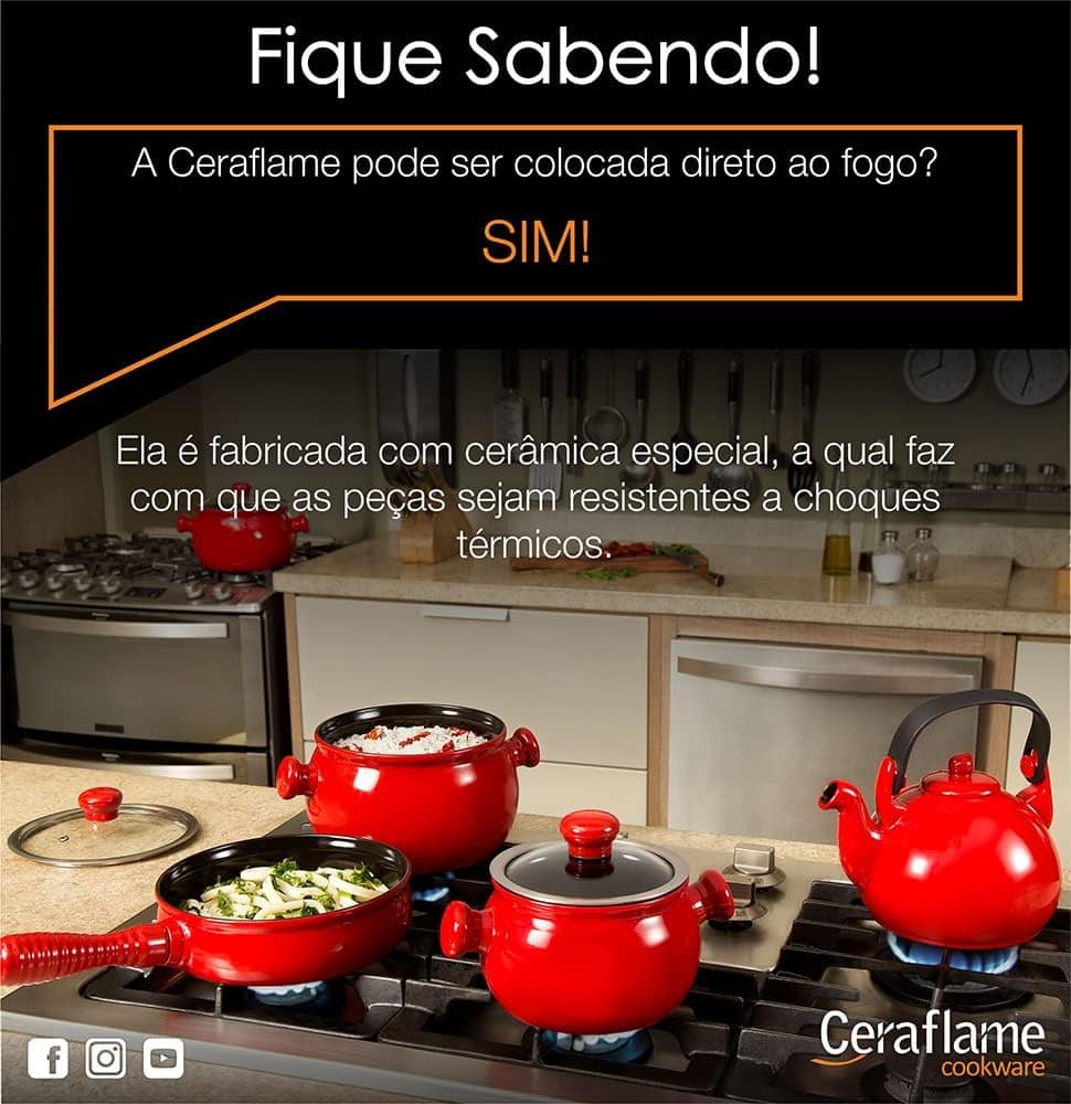 Ceraflame Conjunto Panelas de Cerâmica Premiere Joy 5 Peças ... - Image 10