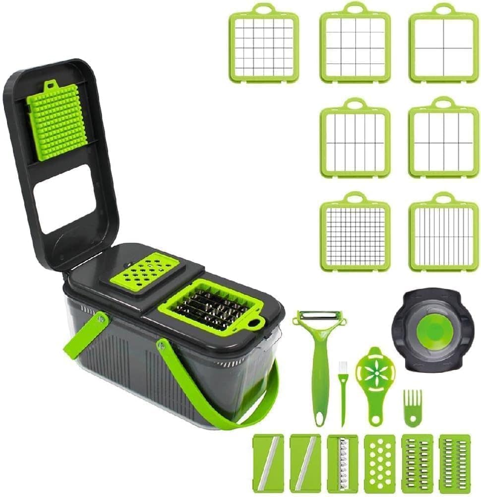 Conjunto Cortador e Ralador de Vegetais Com 22 Peças - Ideal... - Image 6