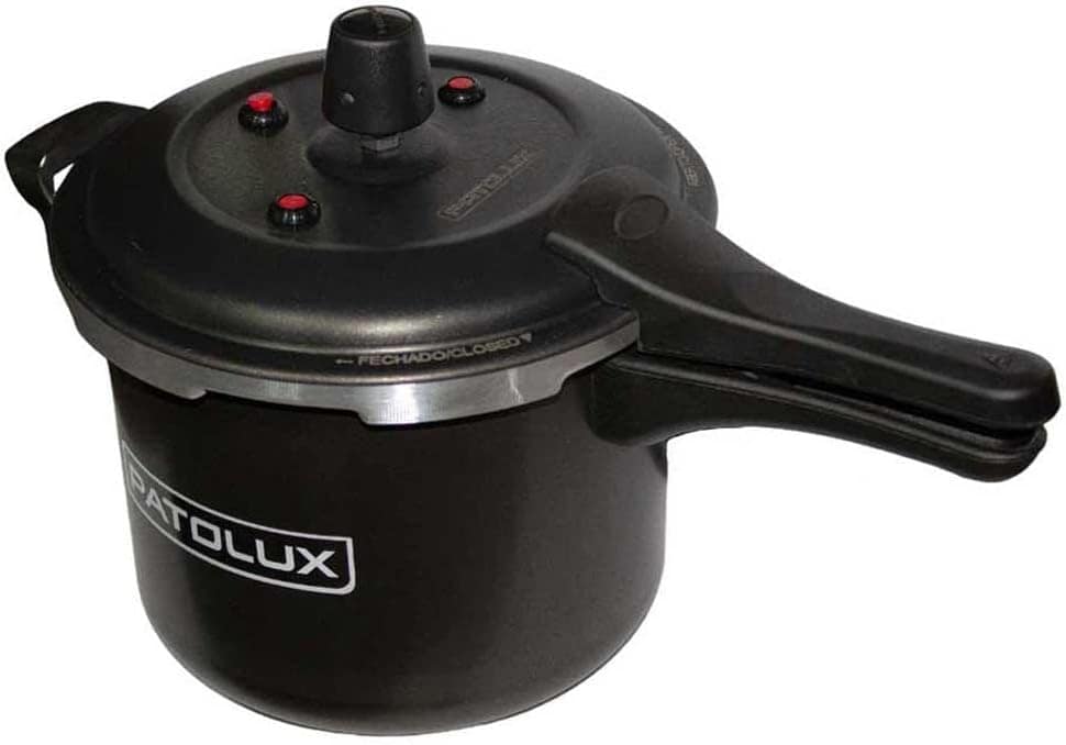 Panela Pressão Patolux 5,0L Fecho Externo Antiad - Preto - Image 3