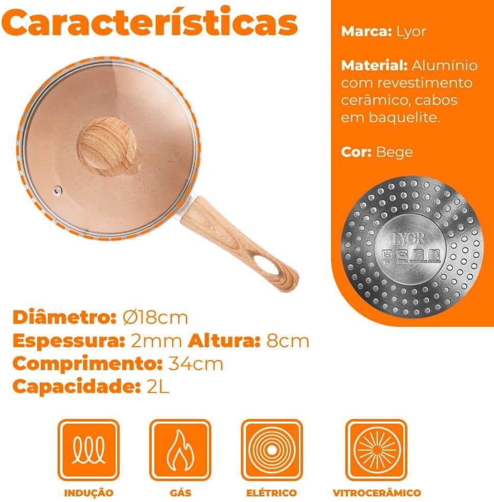 LYOR - Panela de Indução em Alumínio com Revestimento Cerâmi... - Image 5