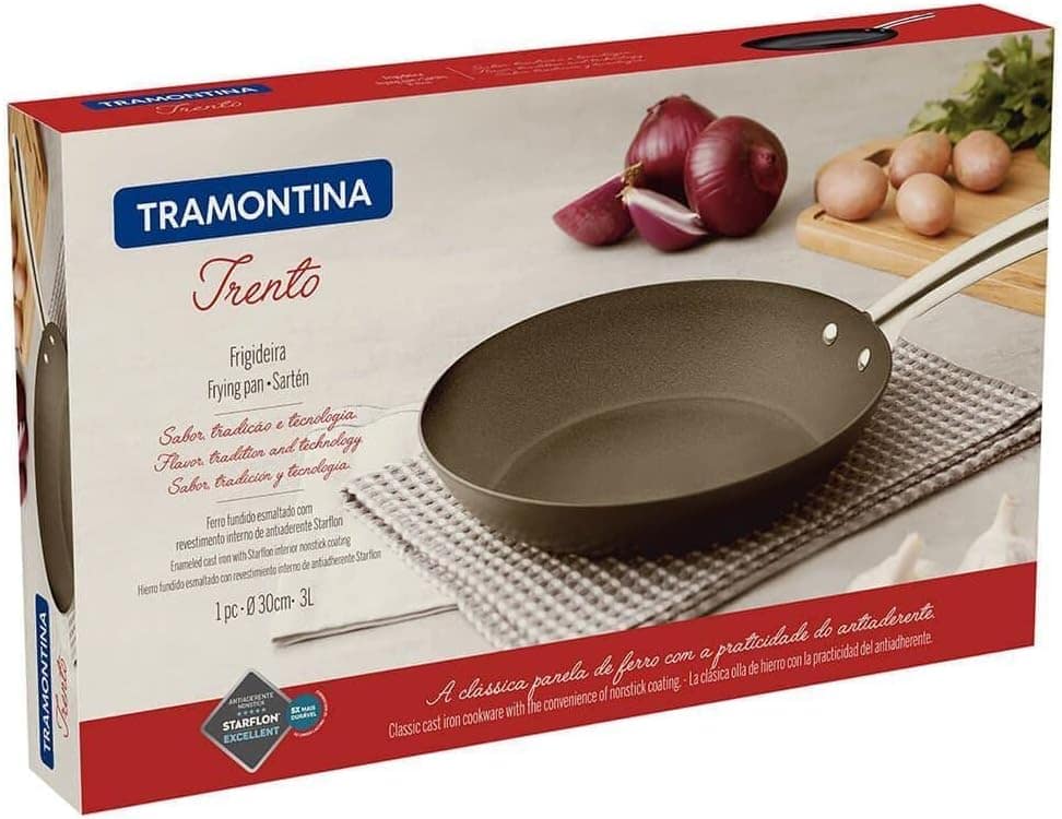 Frigideira Tramontina Trento em Ferro Esmaltado com Revestim... - Image 3