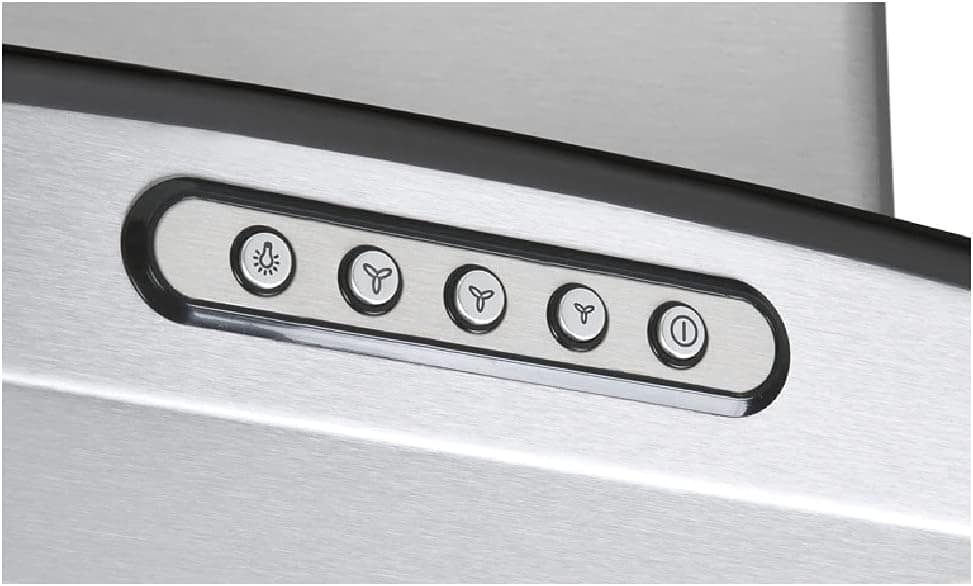 Coifa Ilha 90cm Vidro Reto Nardelli Inox - Image 3