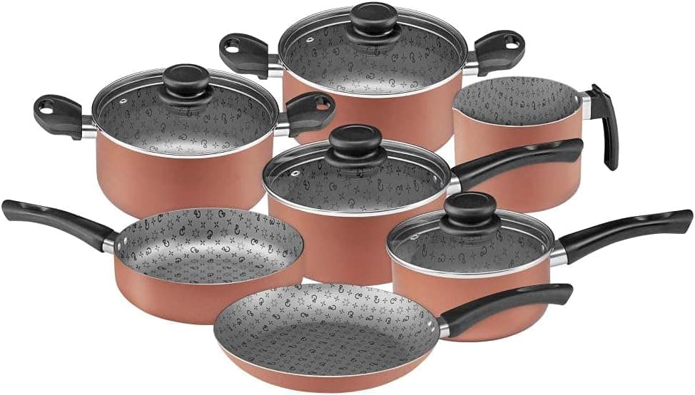 Jogo de Panelas 7 Peças Cobre Maximum Panelux