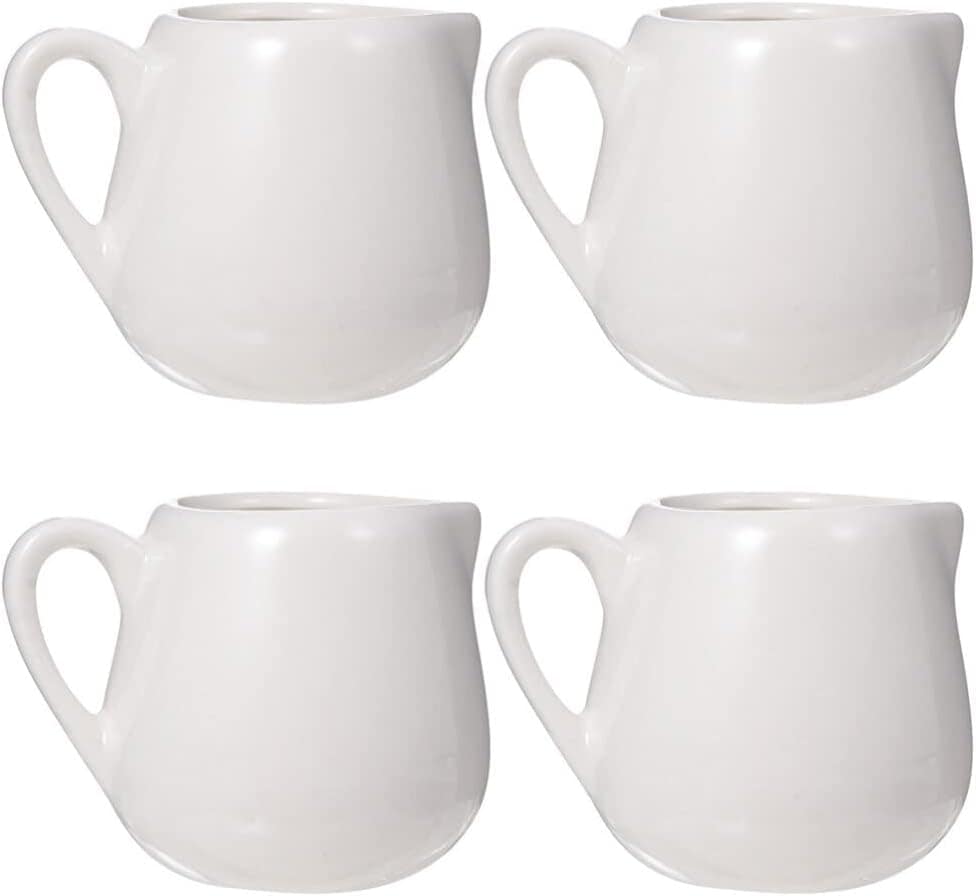 MAGICLULU 4 frascos de leite de cerâmica, mini creme de porc...