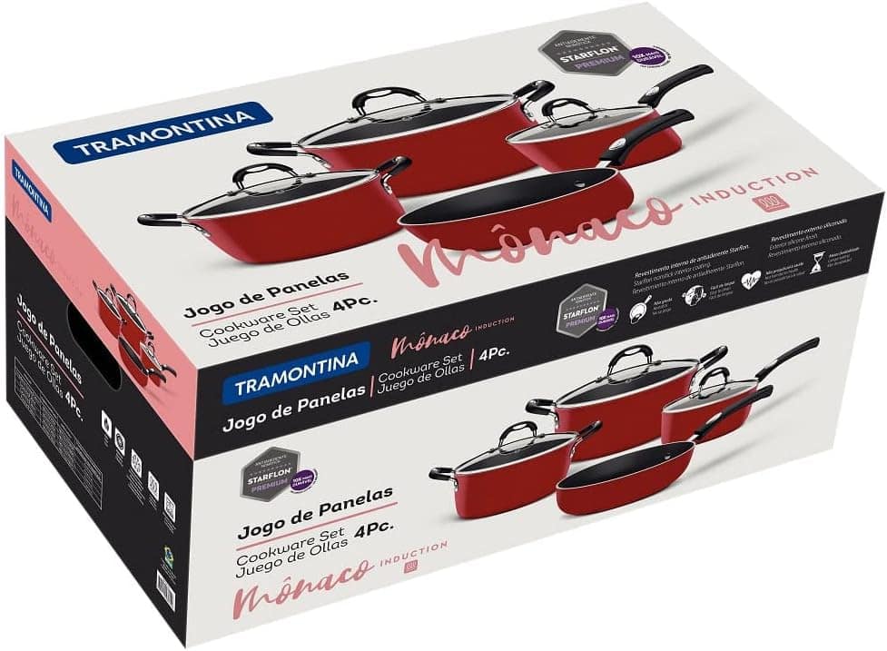 Jogo Panela Alum 4Pc Monaco Ind Ver - Image 6