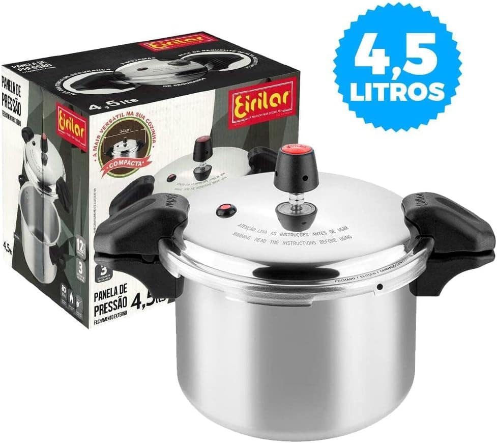 Panela De Pressão Fechamento Externo Com Alça 4,5l Eirilar -... - Image 2
