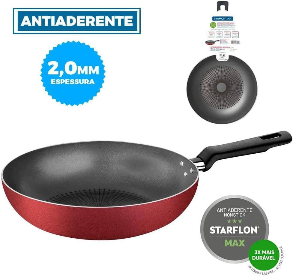 Frigideira Funda Tramontina Loreto em Alumínio com Revestime... - Image 2