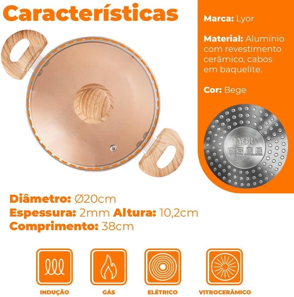 LYOR - Caçarola de Indução em Alumínio com Revestimento Cerâ... - Image 5