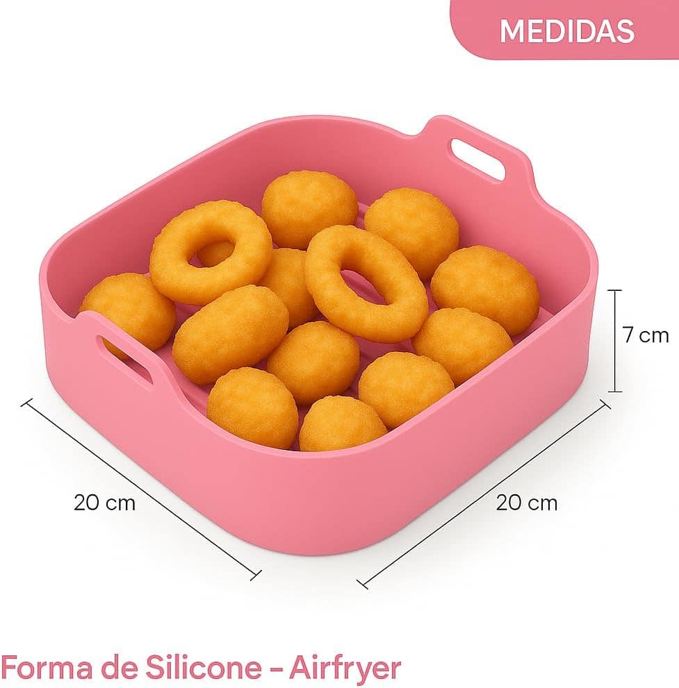 Forma de Silicone Quadrada Premium para Air Fryer 3 a 5 Litr... | É bom mesmo? Descubra antes de comprar - Image 2
