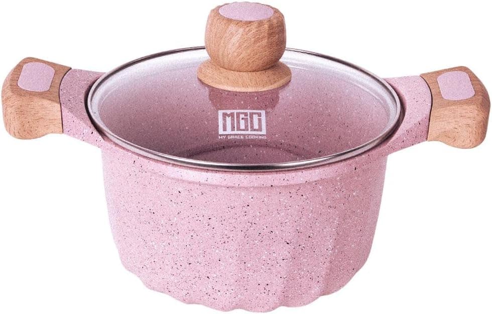 Jogo Panelas Antiaderente Revestimento Mármore Cerâmico 9 pe... - Image 3