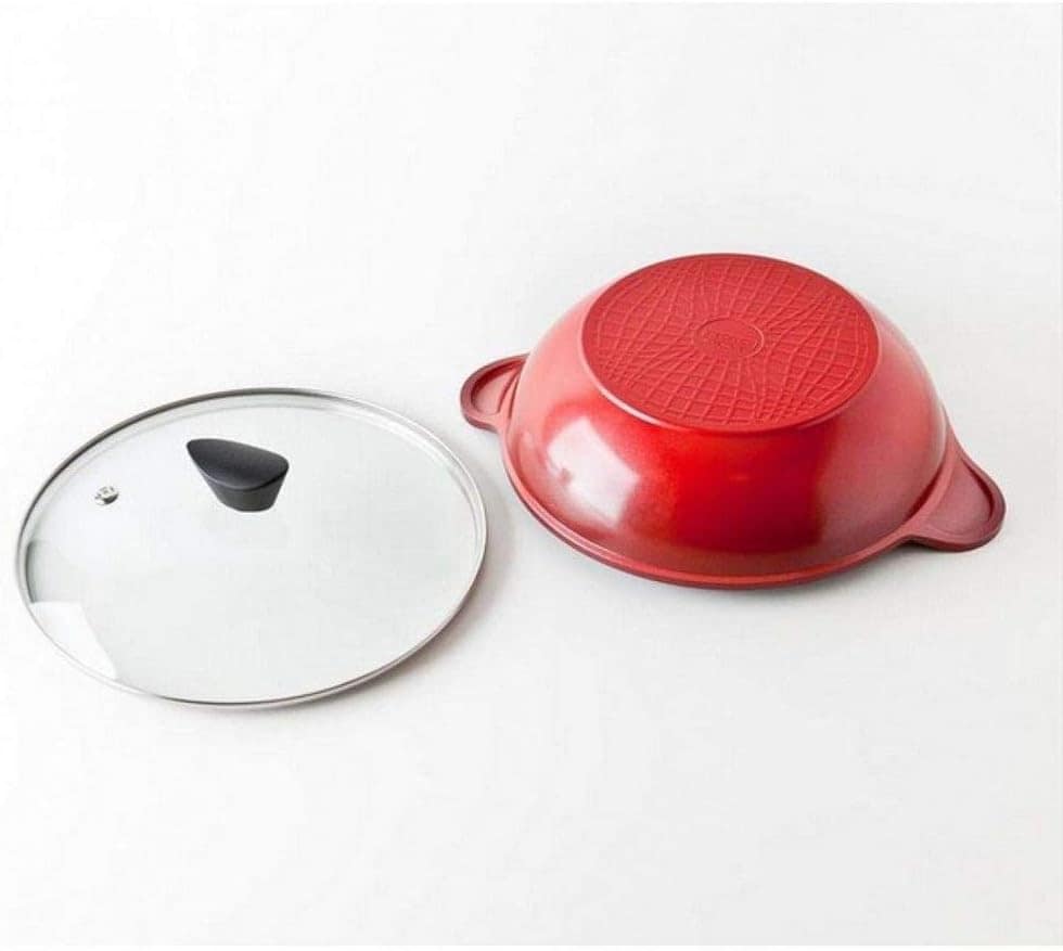 Panela Wok em Alumínio 28cm Neoflam Vermelha - Image 8