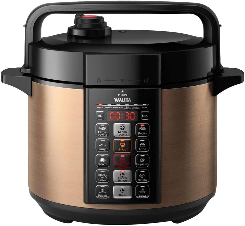 Panela de Pressão elétrica digital, Philips Walita, 5 litros...