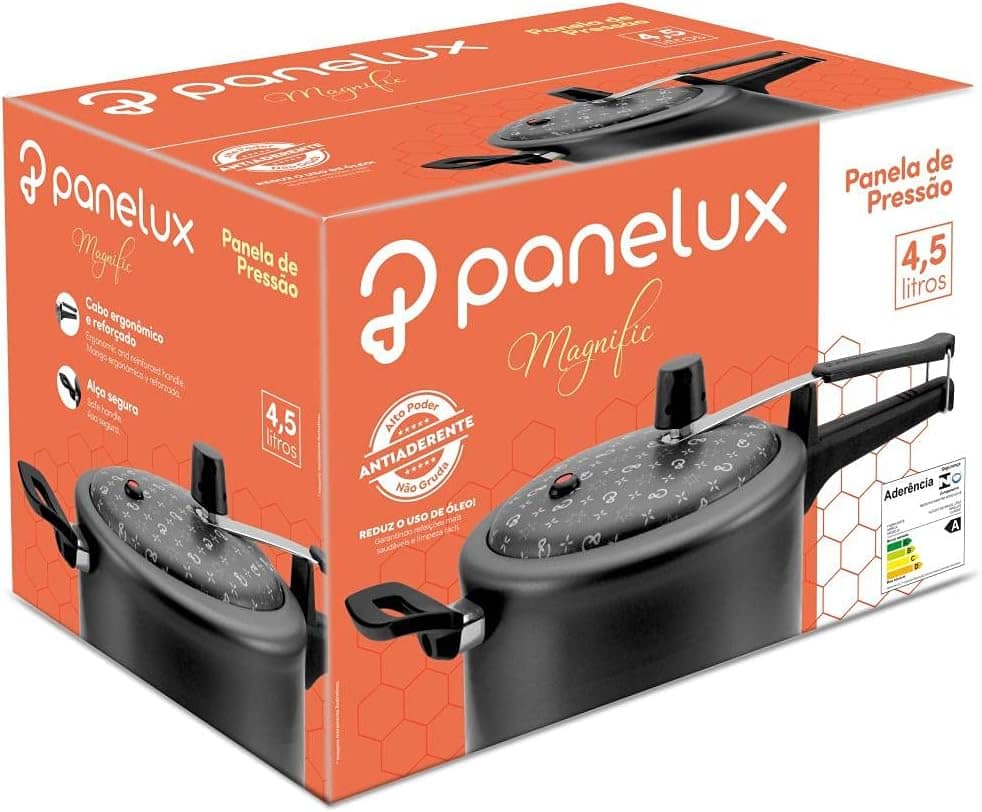 Panela de Pressão 4,5 Litros Magnific Grafite Antiaderente P... - Image 2