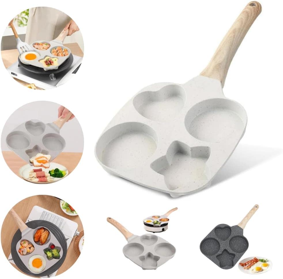 Frigideira Multiuso Antiaderente 4 em 1 Bocas Fritar Ovo Lan... - Image 2