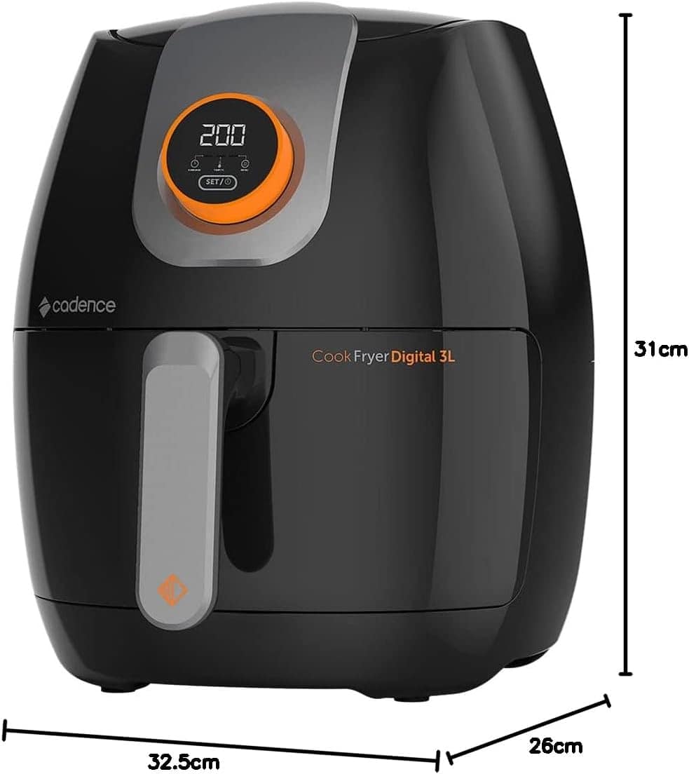 Fritadeira Sem Óleo Cadence Contrast Cook Fryer Digital, 3L,... | É bom mesmo? Descubra antes de comprar - Image 7