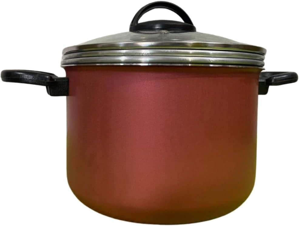 Panela 3 Em 1 Forma Pudim Banho Maria Cozimento Vapor(Vermel...