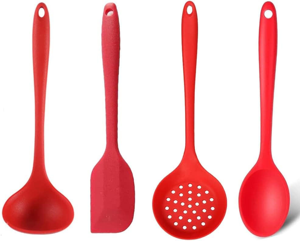 Kit Completo Utensílios de Silicone Premium - Colher de Arro...