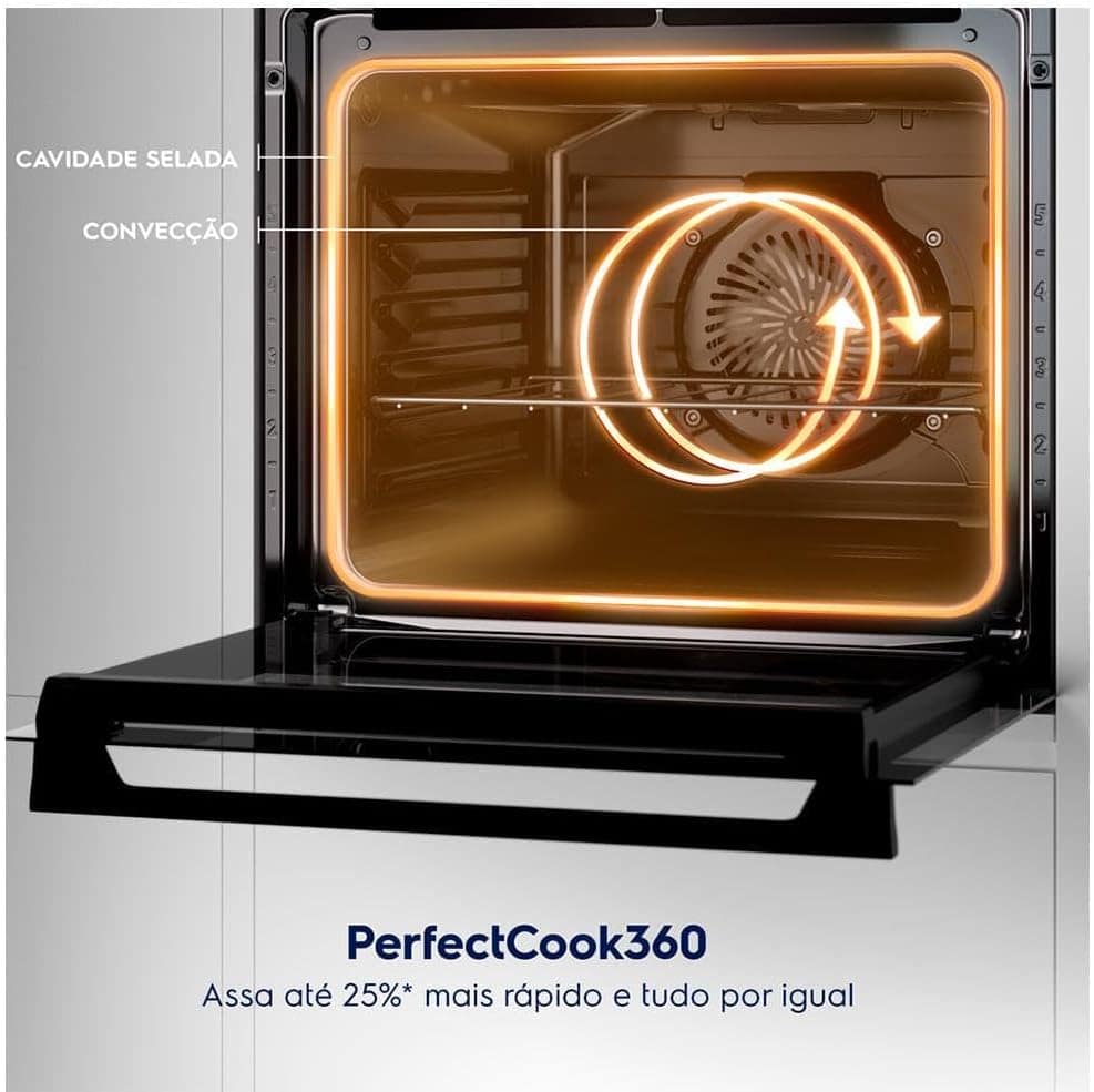 Fogão de Embutir 5 bocas Electrolux Preto Experience com Mes... - Image 7