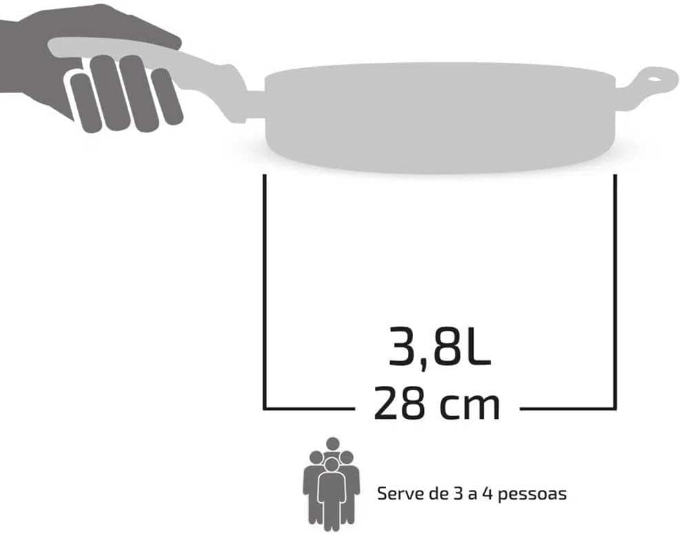 Frigideira Funda Rochedo Natural Stone 28cm - Image 8