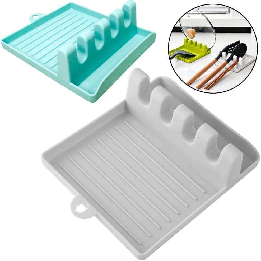 Apoio de Plástico Para Talheres e Tampa de Panela Mantém a C... - Image 2