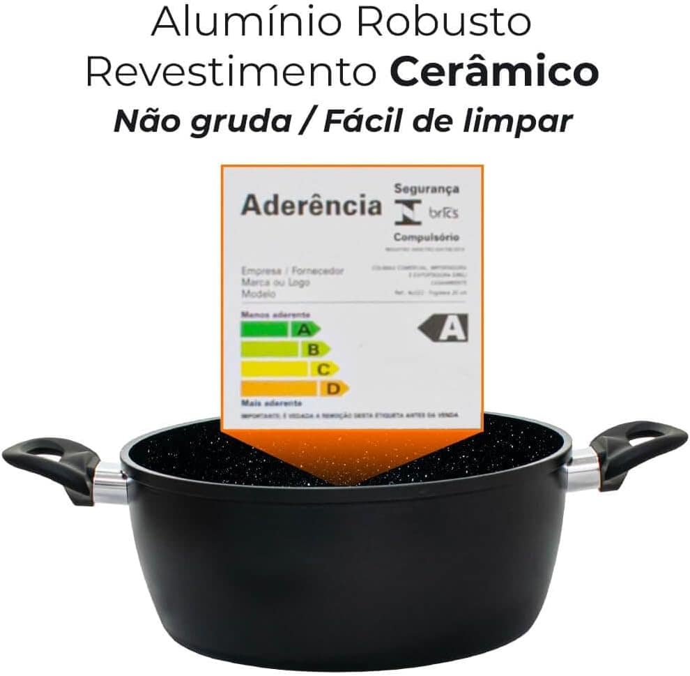 Jogo de Panelas de Indução Antiaderente Cerâmica Incanto Pre... - Image 6