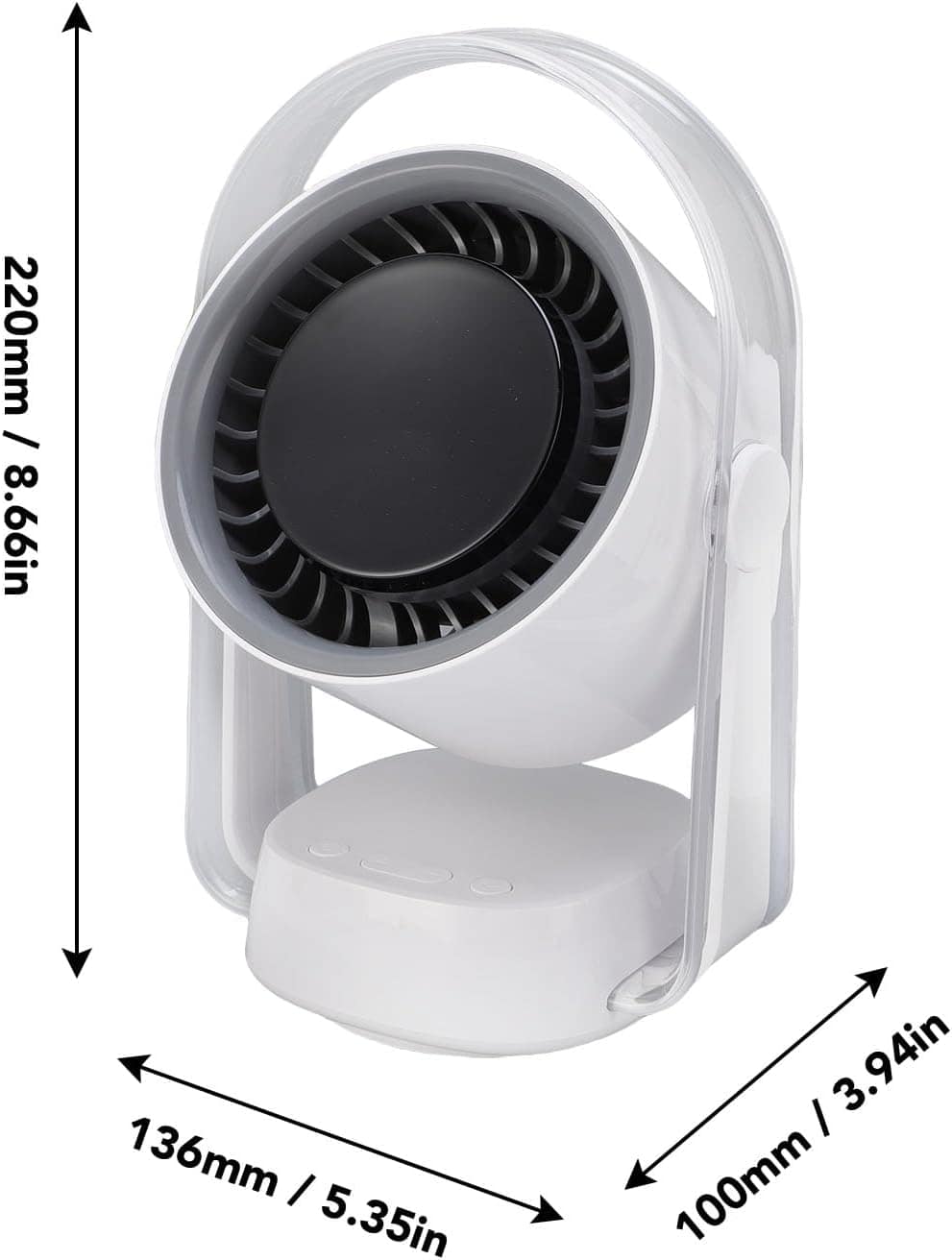 Pequeno Ventilador de Mesa, Circulador de Ar de Desktop Ultr... - Image 8