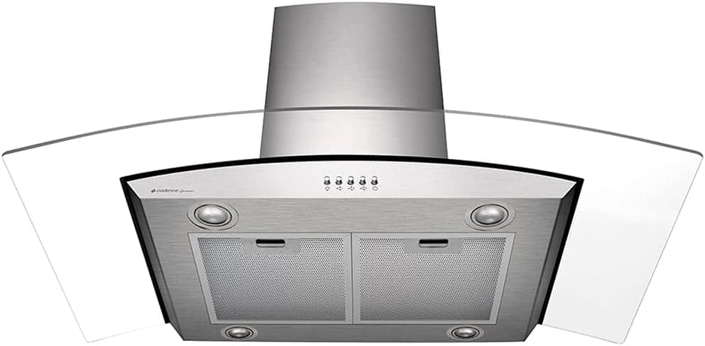 Coifa de Ilha Gourmet 180W, 90cm, Inox e vidro curvo, 110v, ... - Image 4