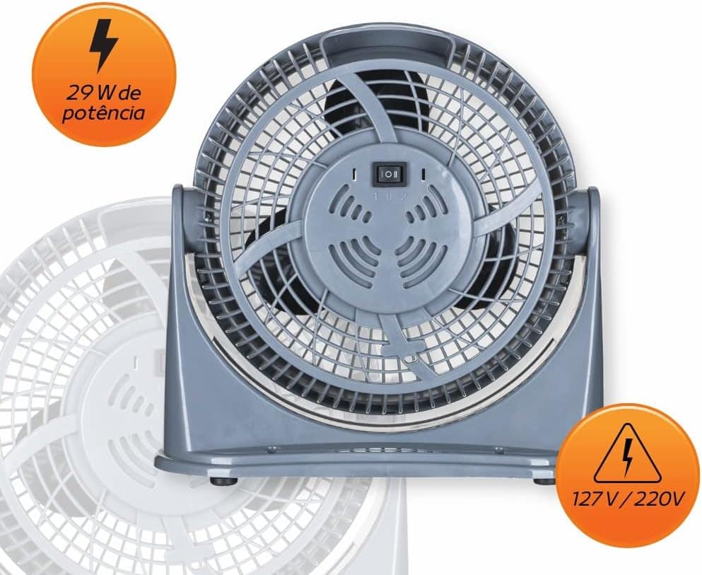 CIRCULADOR DE AR 25CM CINZA PRATA 127V VENTIMAIS - Image 5