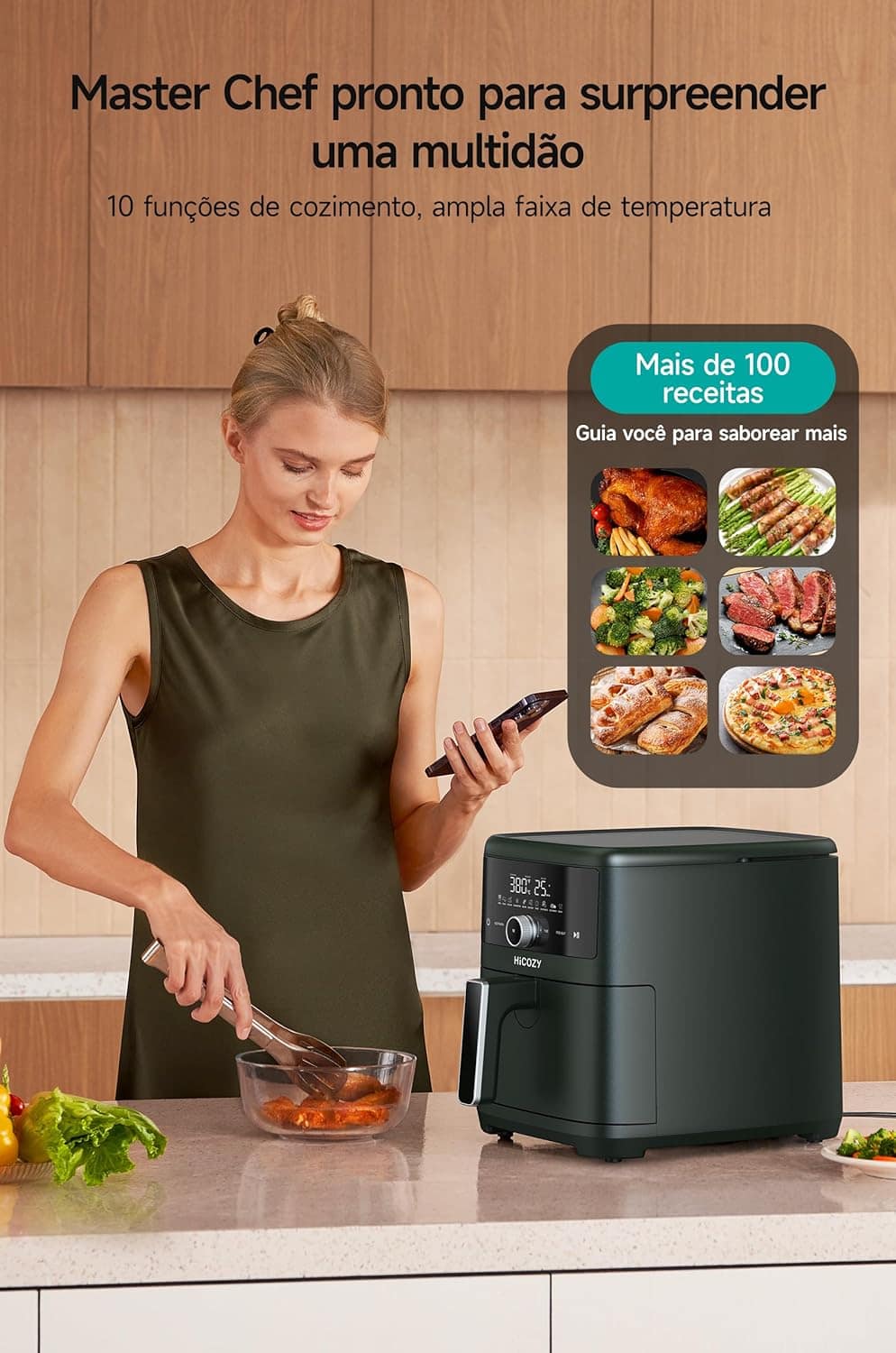 Fritadeira Sem Óleo Air Fryer 5.7L,1500W, 127V,Sem Cheiro, P... | É bom mesmo? Descubra antes de comprar - Image 7