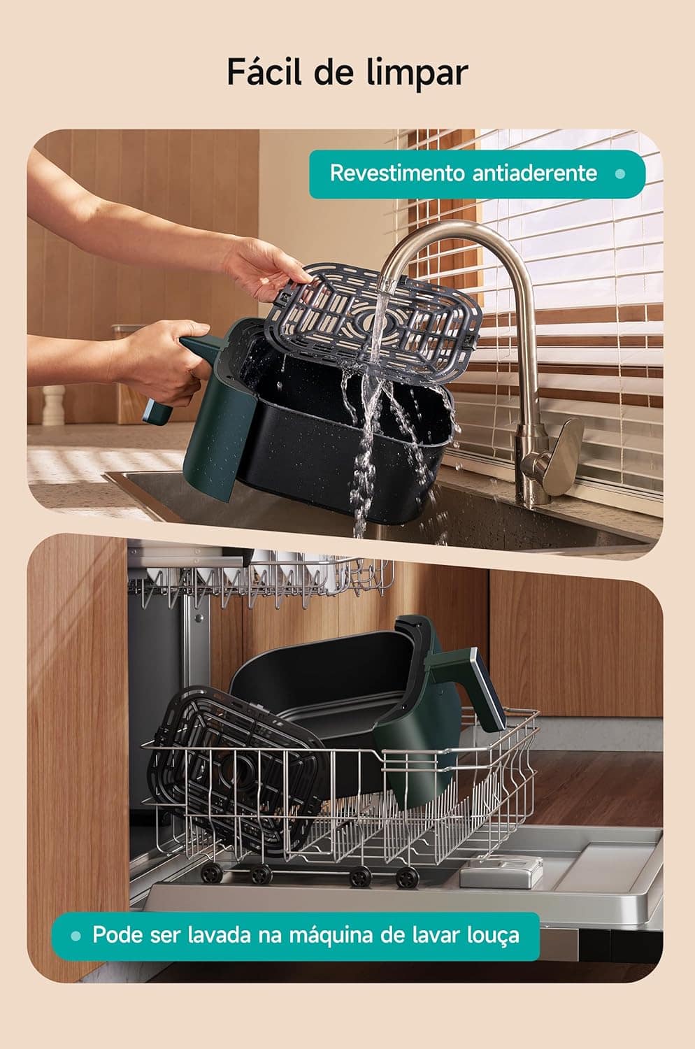 Fritadeira Sem Óleo Air Fryer 5.7L,1500W, 127V,Sem Cheiro, P... | É bom mesmo? Descubra antes de comprar - Image 9