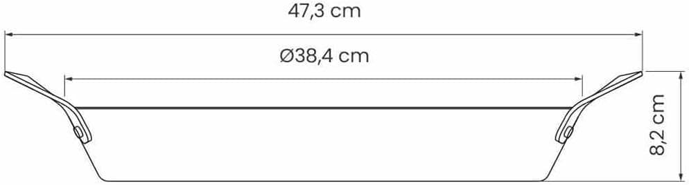 Paellera Tramontina Profissional em Ferro 38 cm 5,1 L - Image 6